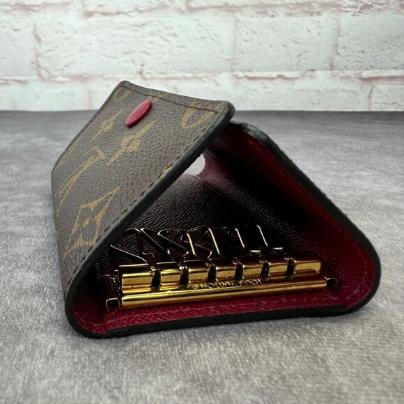 Louis Vuitton Monogram Fuchsia 6 Ring Holder Case Wallet - Picture 5 of 10